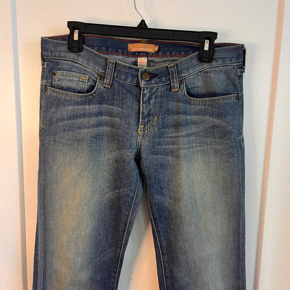 VTG Y2K Abercrombie & Fitch Stretch Mid Rise Bootcut Denim Jeans Size 4L - Picture 3 of 9